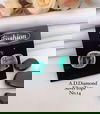 AD Diamond Rose Gold And Silver Fancy Earrings 2 Wholesalers In Delhi
